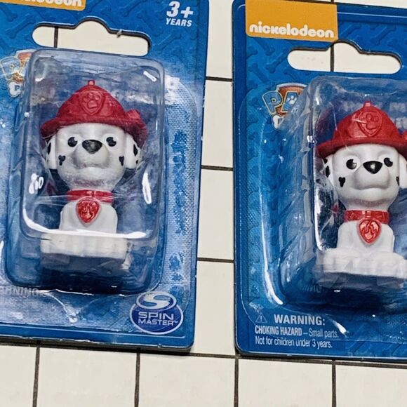 Lot of 6 Nickelodeon Paw Patrol Mini Figures Zuma Orange Hat Marshall Fire Dog - Picture 11 of 12